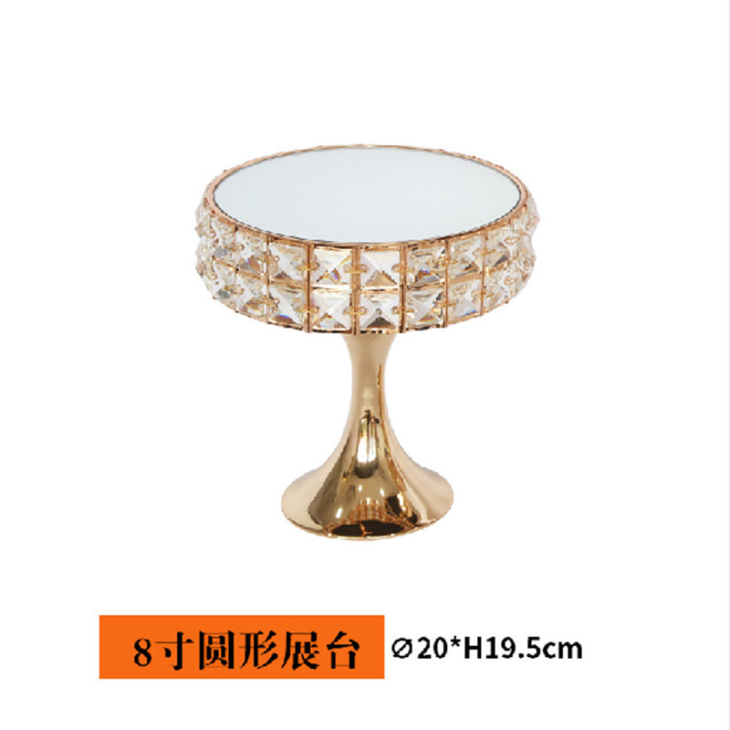 Boda cristal postre soporte exhibición decoración postre cosméticos caja de almacenamiento Copa pastel stand artesanía Mesa