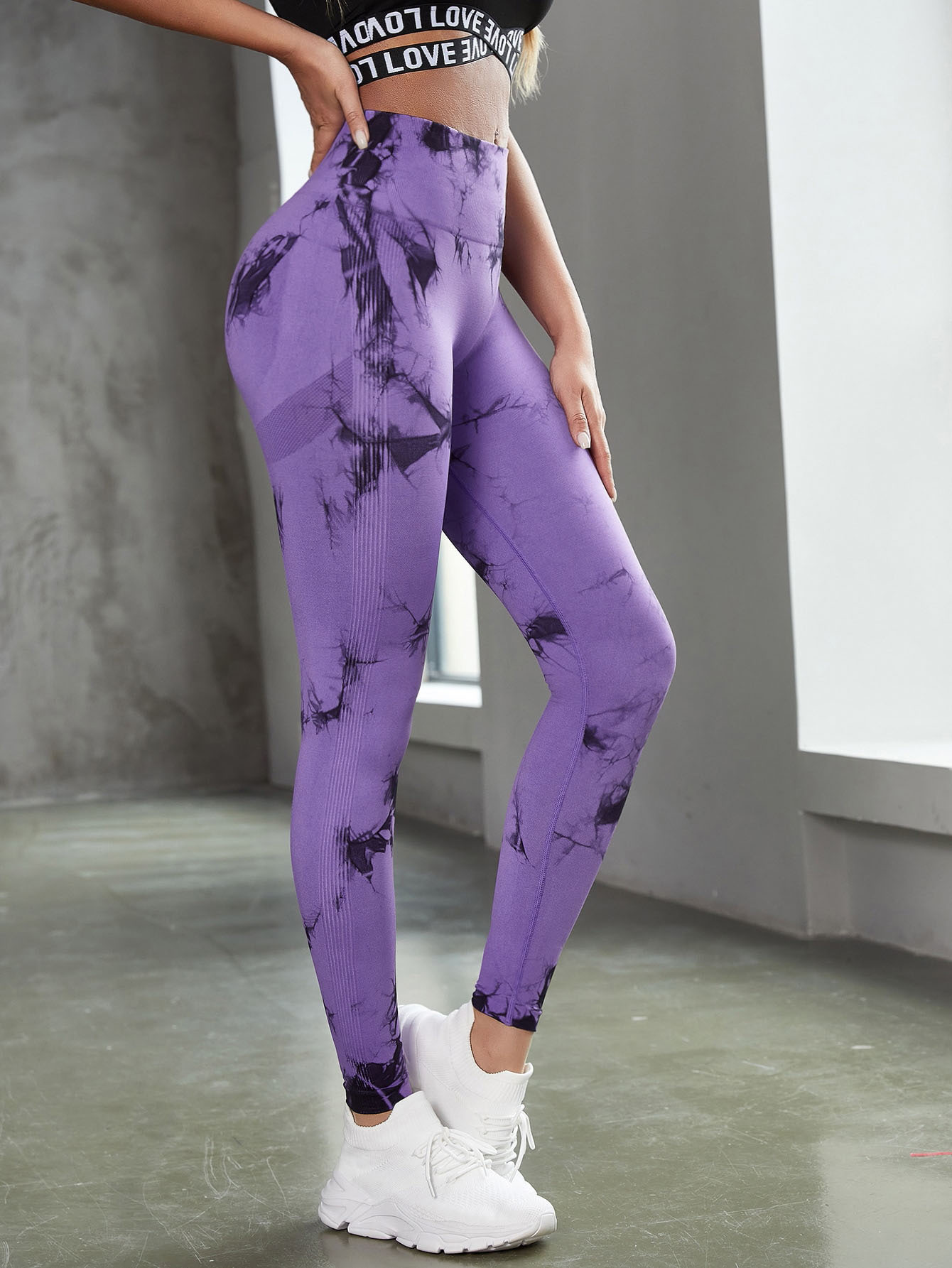 Fashion Geometric Nylon Active Bottoms Leggings display picture 4