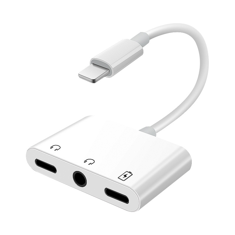 Type-C cep telefonu evrensel adaptör üçü bir arada canlı yayın kulaklık ses çift şarj, U disk adaptör kablosunu destekler