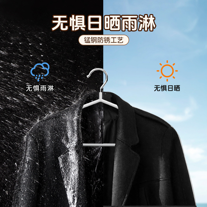 厚いハンガーを太くして、家庭用ハンガーを掛けて、学生寮の滑り止めを支えます。|undefined