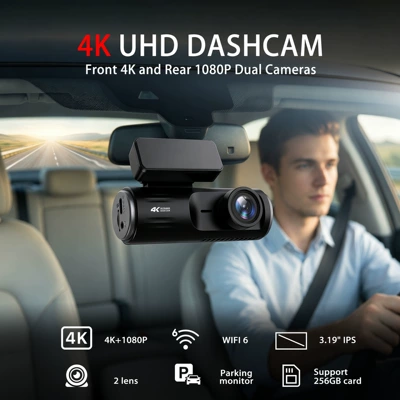 Cross-border 3.19inch Car Dual-Record Driving recorder