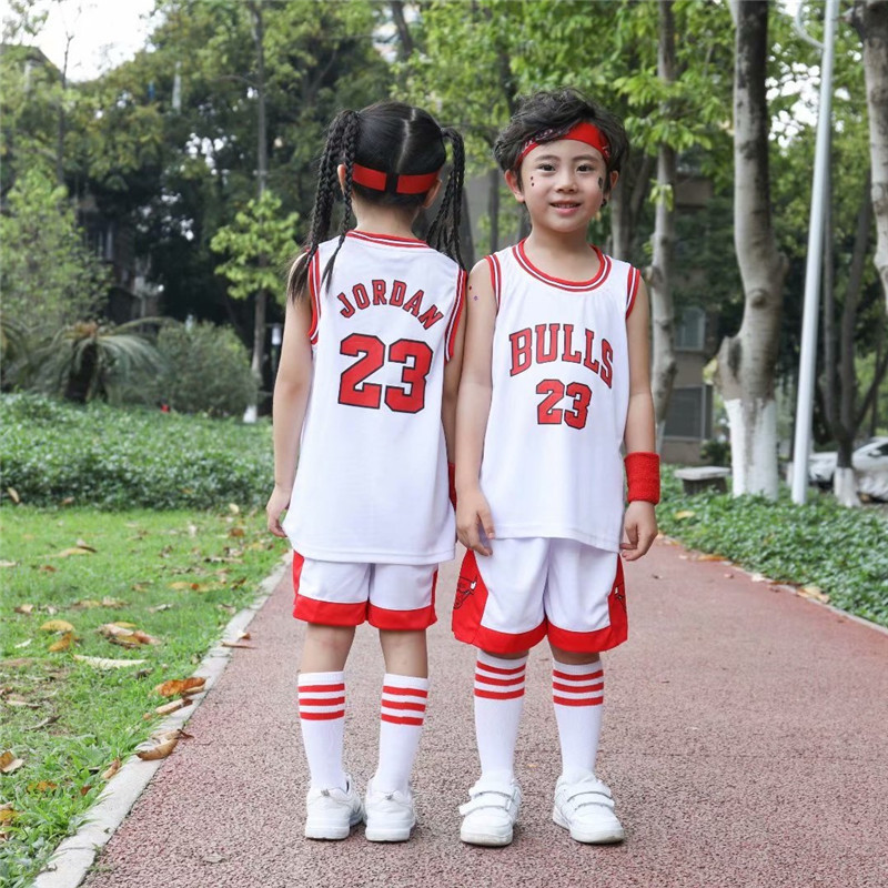 子供用バスケットボール服雄牛レイカーズ8号23号24号ユニフォームセット小学生男女競技訓練|undefined