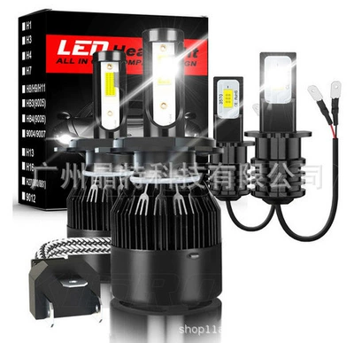 Cross-border hot sale led Ön faralar - c6-black-aluminum-4-pack-h4h3