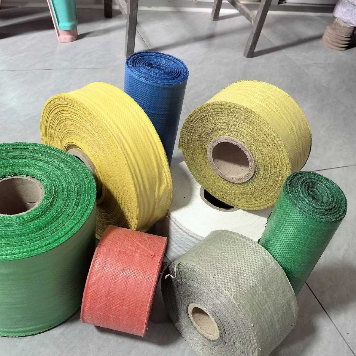 袋子编织袋打包编织布条工业物流包装编织布卷快递中转袋可折叠 包装厂家批发实拍高清图