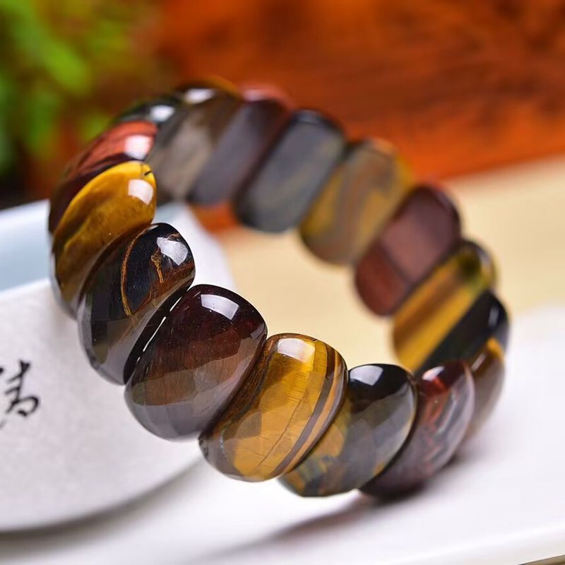 Natural Color Tiger Eye Hand Row Bracelet DIY Hand Row Accessories Men and Women Gift Self-Wearing Boutique Style Natural Color Tiger Eye Hand Row Bracelet DIY Hand Row Accessories Men and Women Gift Self-Wearing Boutique Style