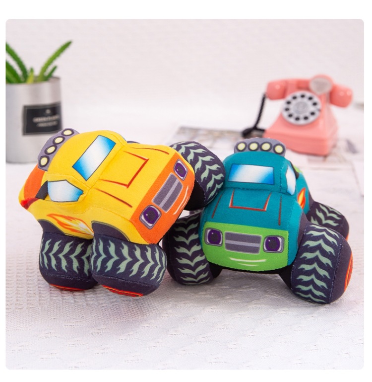Manufacturer Wholesale Off-Road Vehicle Plush Toy Car Pillow Cute Doll Little Boy Birthday Gift Claw Machine Prize