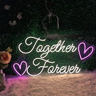 Acrylic Led Neon Light Luminous Characters Creative Letter Shape Night Light Decorative Light Acrylic Neon Light Sign