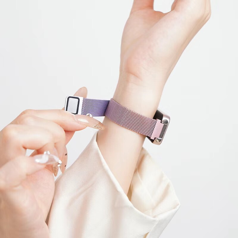 Honor Band 10用ストラップ、ミラネーゼ磁気式リストバンド9NFC、ステンレス製メタルブレスレット、磁気式クイックリリース|undefined