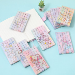 12星座熒光筆少女心拼圖淡色系軟頭手賬筆學生重點劃標記號筆批發