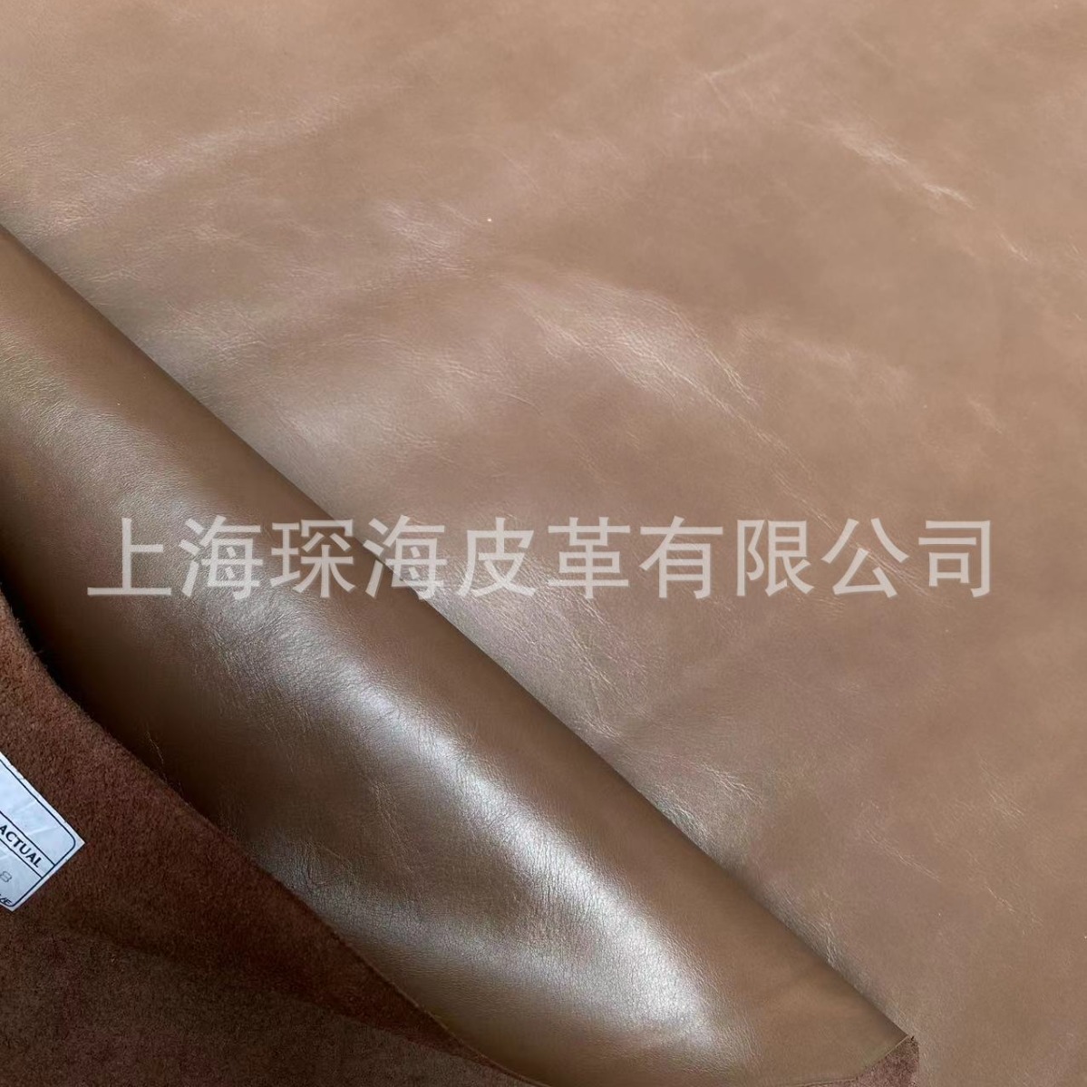 头层牛皮 皮革皮料 牛皮面料 整张牛皮 小牛皮 半植鞣 棕色