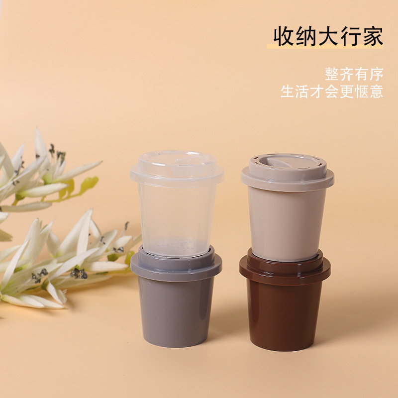 雪之桃冰淇淋A桶美妆蛋收纳盒葫芦水滴斜切化妆海棉cpb散粉扑包材