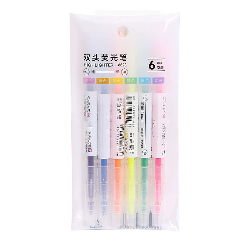 Fluorescence double-sided marker for elementary school students