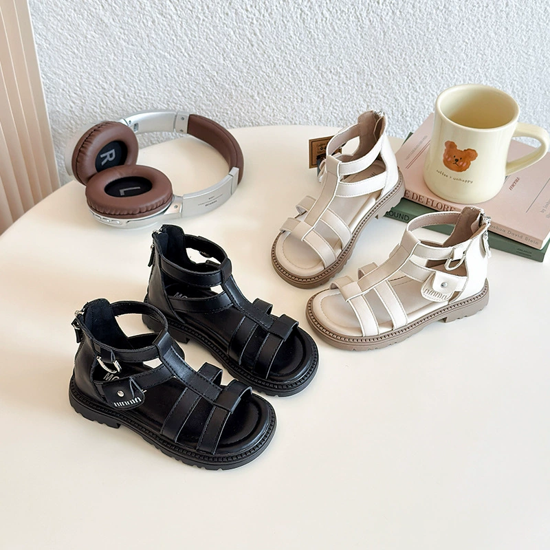 2025 новые детские римские сандалии летняя мода