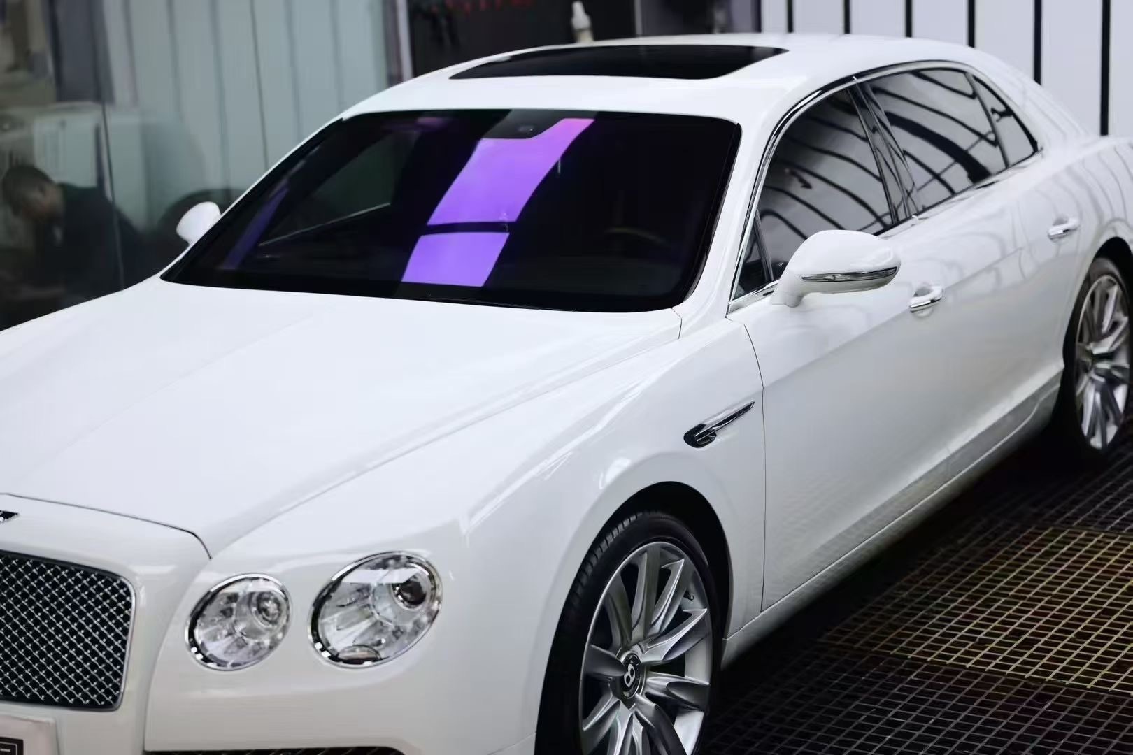 Double Silver Imperial Purple Kt70 Front Windshield Film High Heat Insulation Explosion-Proof Sunscreen Film Car Window Glass Privacy Solar Film