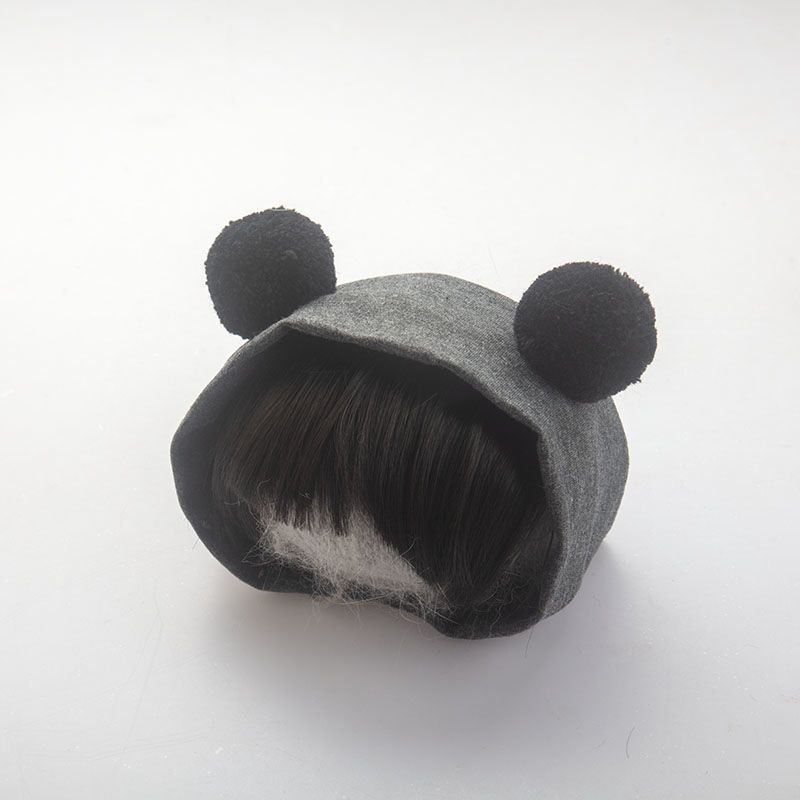 더블 볼 앞머리 가발 탄성 머리띠