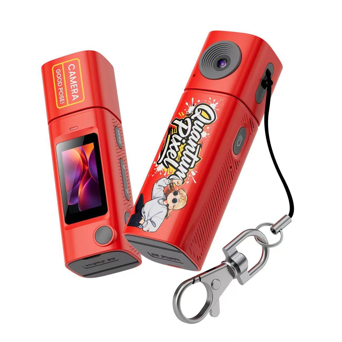 CCD mini cámara de explosión transfronteriza THUMB CAMERA cámara digital caja ciega estudiante con pantalla estilo retro