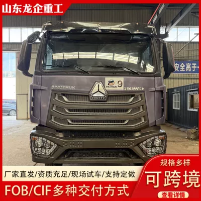 Howo Exports to Africa, Eight-Wheel Construction Site Dump Truck Using Sand and Gravel Materials, Nx 371 Howo Tractor Truck