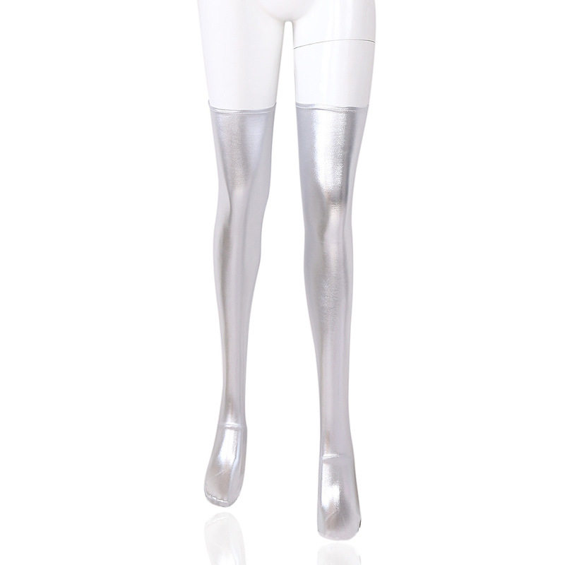 Factory Direct patent leather socks bright leather binding leggings adult supplies flirting binding pants black socks
