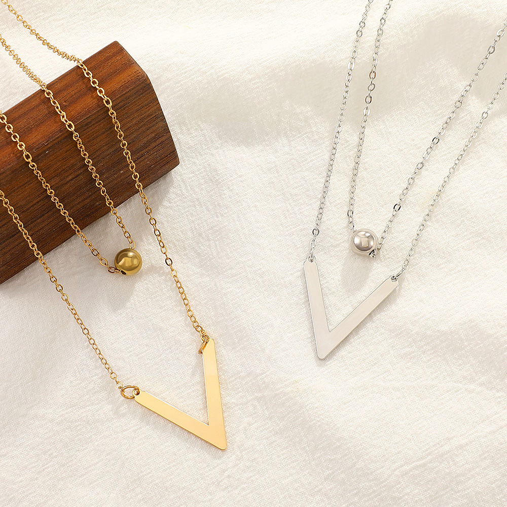 Simple Style Geometric Alloy Plating Necklace