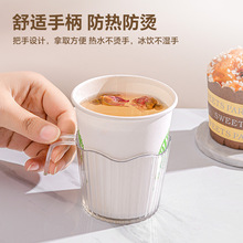 一次性纸杯杯托加厚塑料防烫手杯架隔热杯套茶托家用办公纸杯底座
