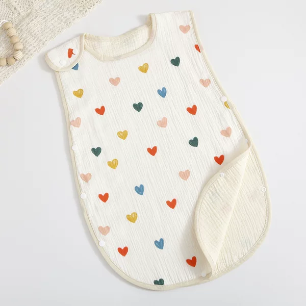 Four-layer Children's Gauze Sleeping Bag Baby Kick-proof Quilt Children's Sleeveless Vest Sleeping Bag Summer Thin Han Feng Zou Cloth