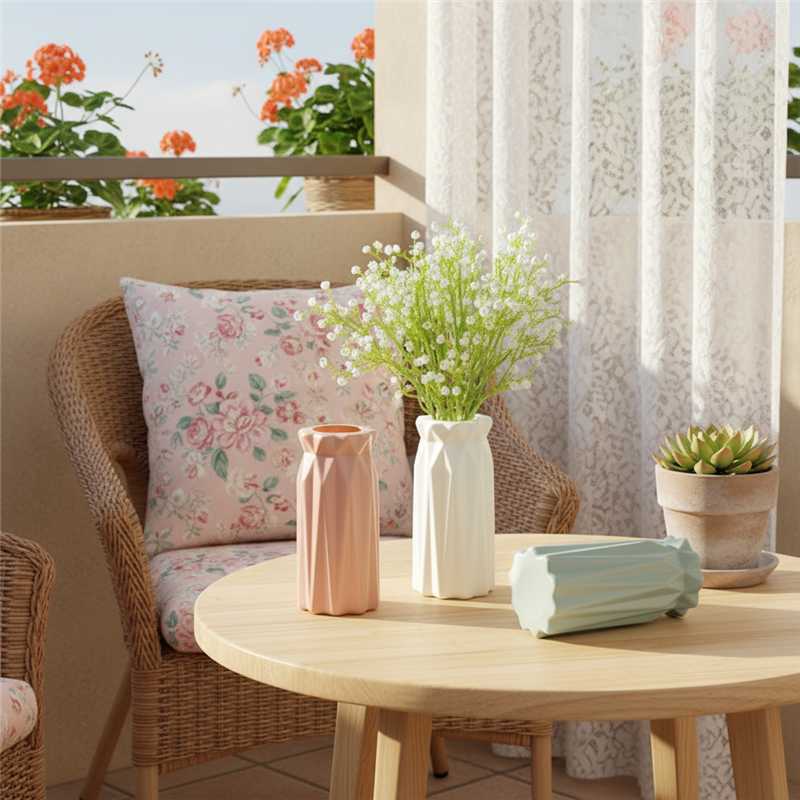 북유럽 간단한 플라스틱 꽃병 사진 소품 데스크탑 창조적 인 꽃꽂이 장식품 거실 장면 장식 촬영 배경