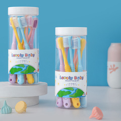 Little Cow Adventure - Yangzhou Toothbrush Factory, 8-Pack Bucket, 3-12 Years Old Children's Toothbrush, Soft Bristles