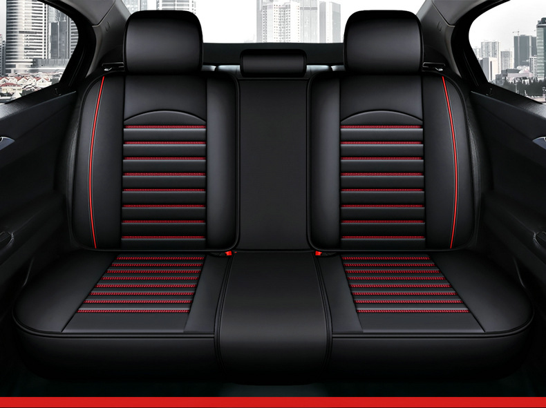 Four seasons seat cover surrounded by leather universal cushion for ice silk seat cover car seat cover temu foreign trade wholesale
