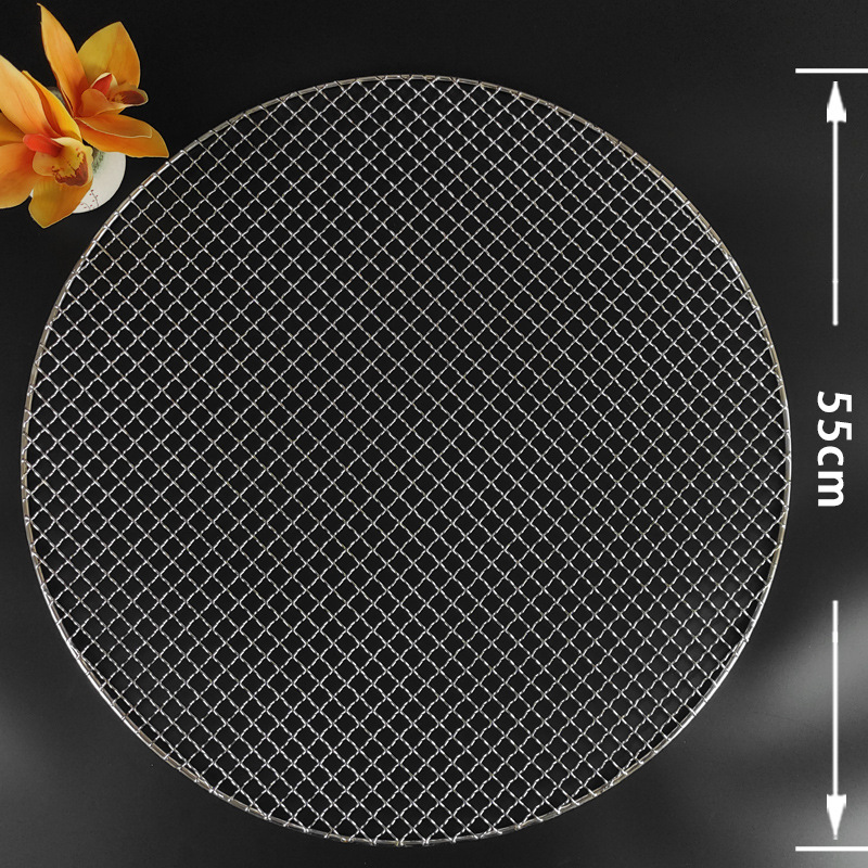 卸売 304 バーベキューグリルメッシュ屋外ポータブル商業炉茶調理ステンレス鋼ラウンドバーベキューメッシュ|undefined