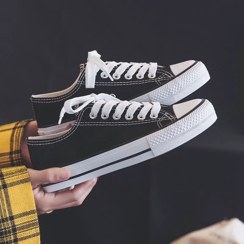 Tide, low cloth footwear, universal white shoes, 2023 collection, Korean style