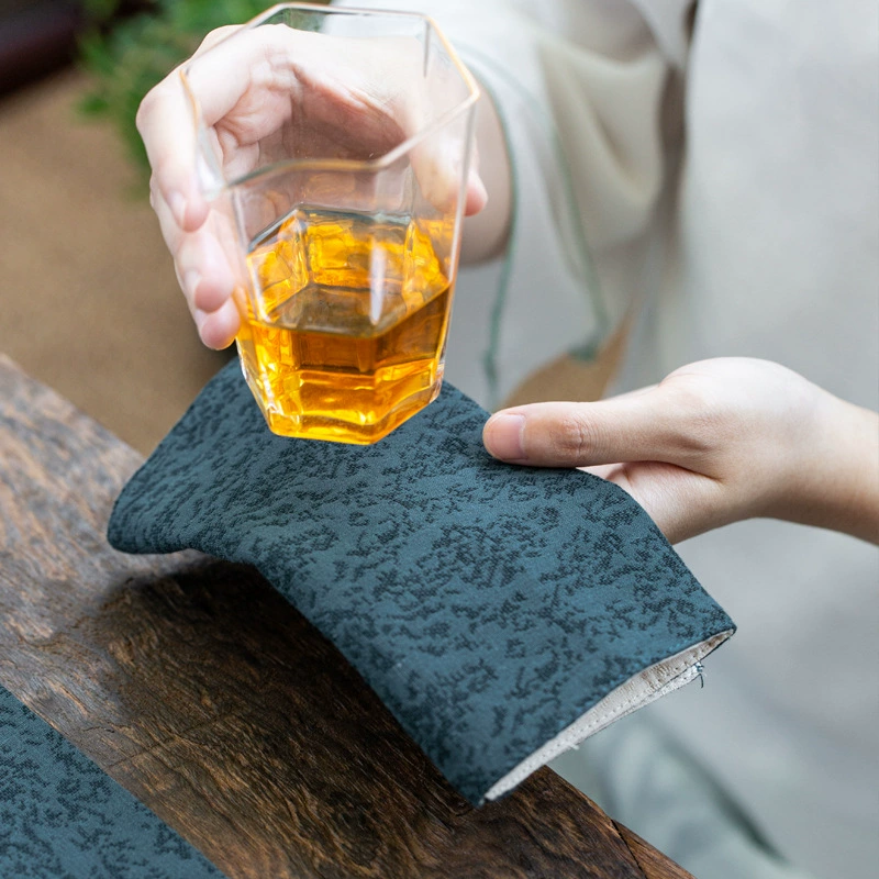 Японский хлопок и лен впитывающая кухонное полотенце ткань дзен аксессуары для чайной церемонии скатерть тряпка простой стиль полотенце Джокера чайный коврик оптом