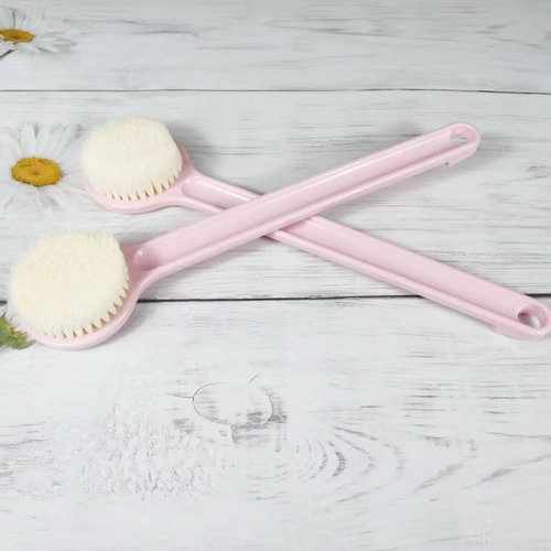 Long-handled soft-bristled bath brush, back brush, adult mud rub, decontamination bath brush, bath rub, back rub, bath brush, body brush