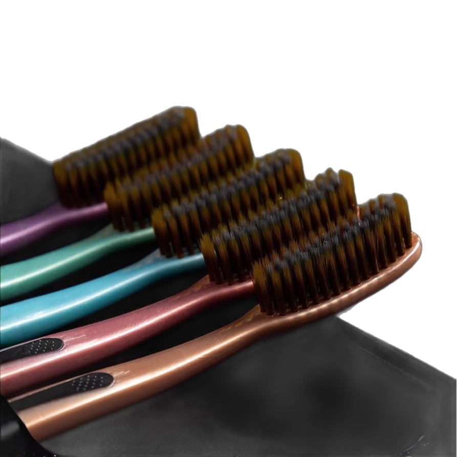 Cepillo de dientes de cabeza grande, cabello suave para adultos domésticos de alta calidad, línea de oro de polietileno, U-alargada y anchazada, ropa doméstica para hombres con cabello largo