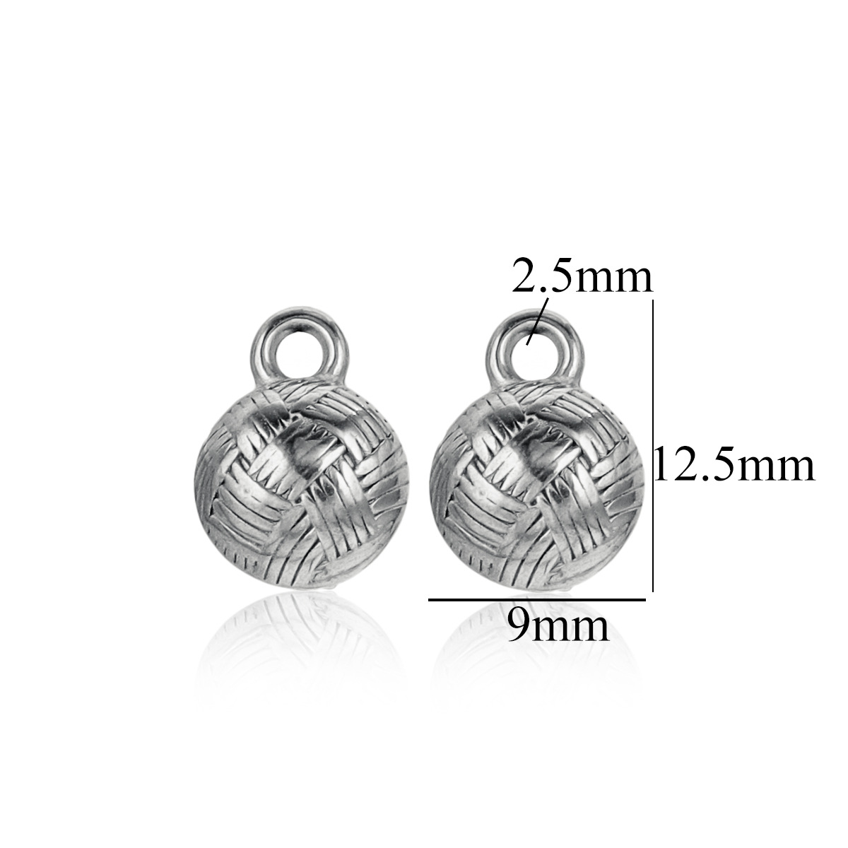 Colgante de acero inoxidable colgante de acero inoxidable colgante de acero de titanio 18K oro de color accesorios collar joyería DIY pequeño colgante al por mayor