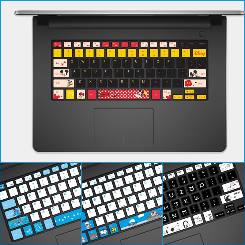 For Dell Xps13 9300 9360 9370 Notebook 9310 Keyboard Sticker 9380 Button Sticker Cartoon