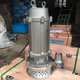 不锈钢304化工海水潜水排污泵 50WQ25-15-2.2耐高温地温泉提升泵