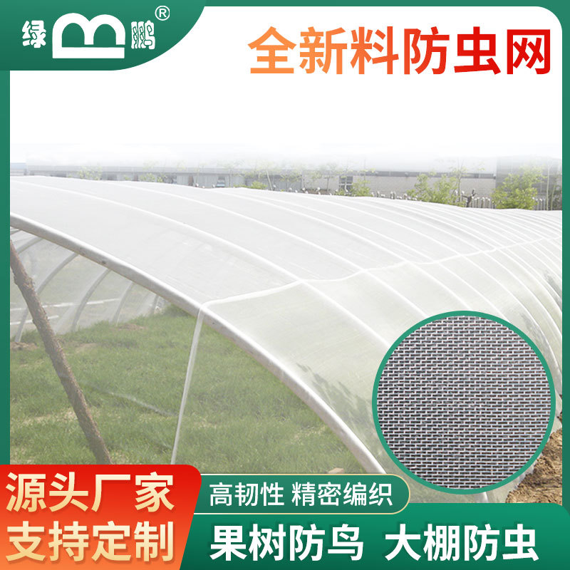 跨境40目60目防虫网聚乙烯PE植物园艺大棚蔬菜温室农用防虫网厂家