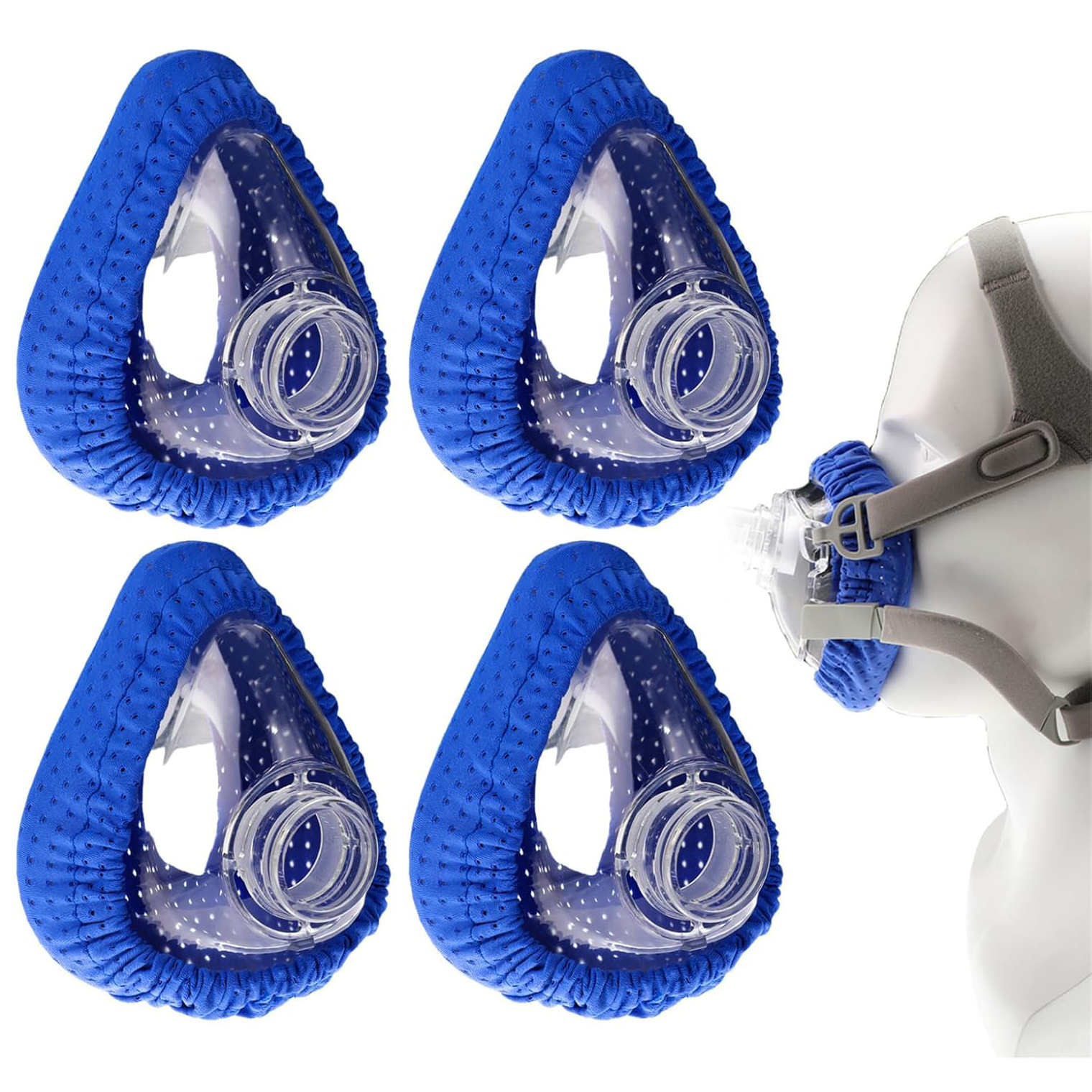 CPAPMaskLiners面罩衬垫背带套内衬减少噪音漏气和疼痛舒适静音