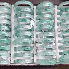 高氷氷透独龍玉漂花ブレスレット高品質シミュレーション玉女金玉ブレスレット子氷種玉腕輪女金