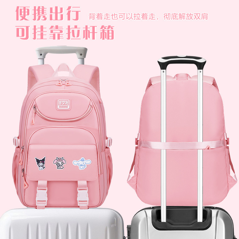 26 nuevos estudiantes de secundaria secundaria mochila de gran capacidad para niñas para reducir la carga de los estudiantes de primaria 3 - 6 - 9 grados mochila escolar