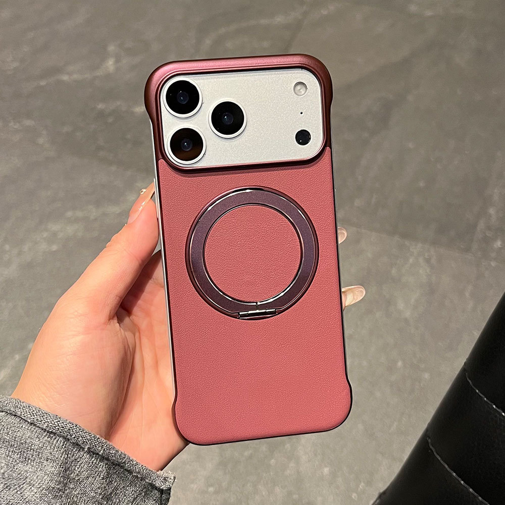 Custodia protettiva ultra sottile senza cornice, compatibile con iPhone 17, Huawei e Xiaomi, con adesivi in pelle e supporto._voghion.com