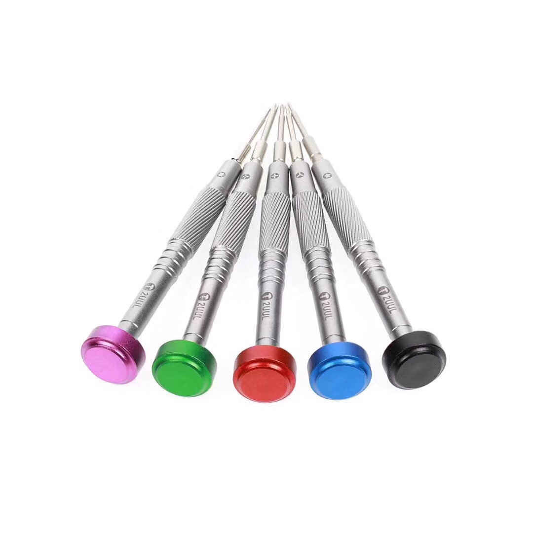 Nuevo 2UUL destornillador de eje de vuelo duro mantenimiento de teléfono móvil triángulo pentagonal cruz hexagonal T2 destornillador