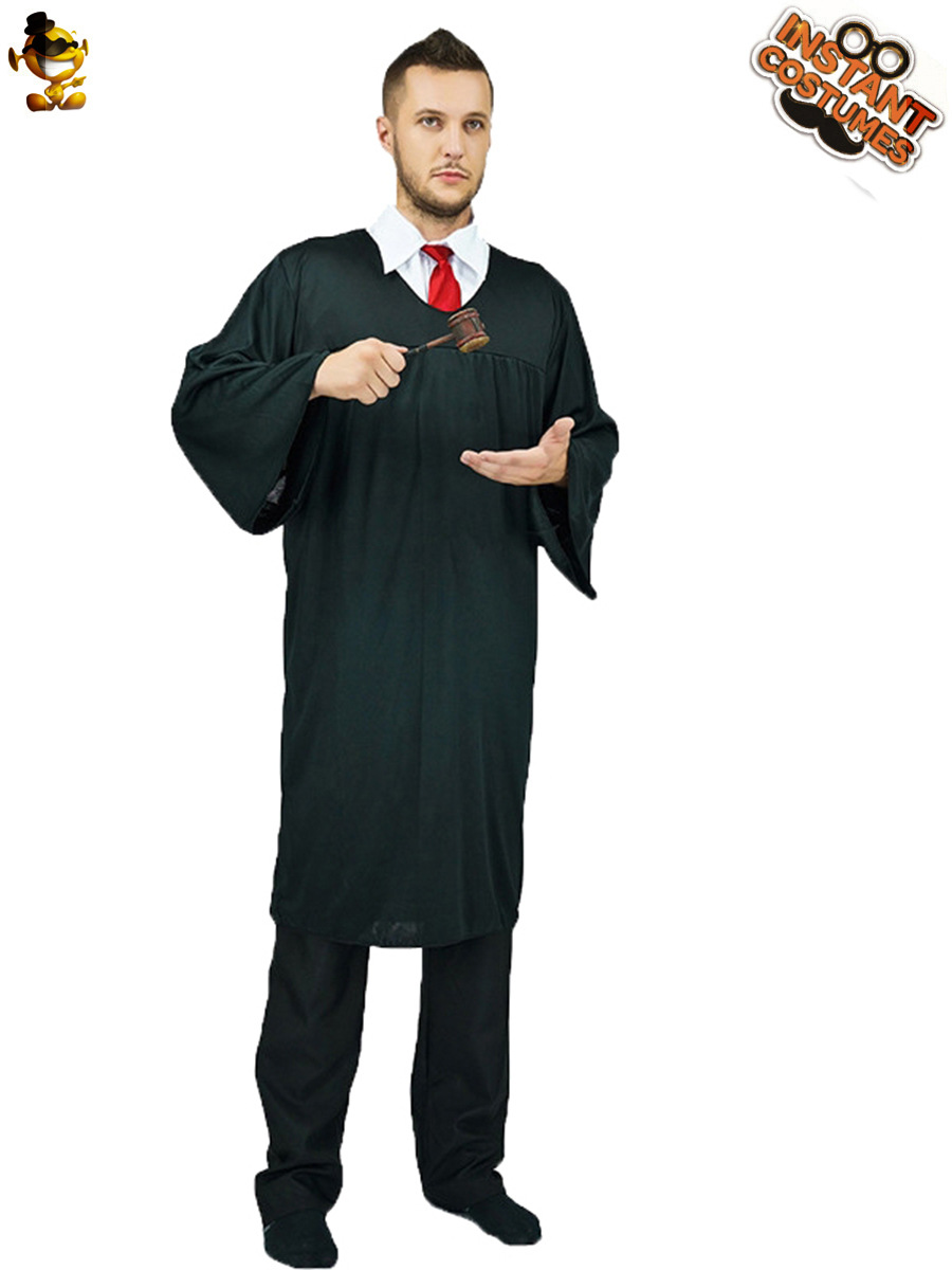 Juego de rol etapa vuelta rendimiento traje fiesta ropa mascarada Cosplay uniforme traje masculino juez