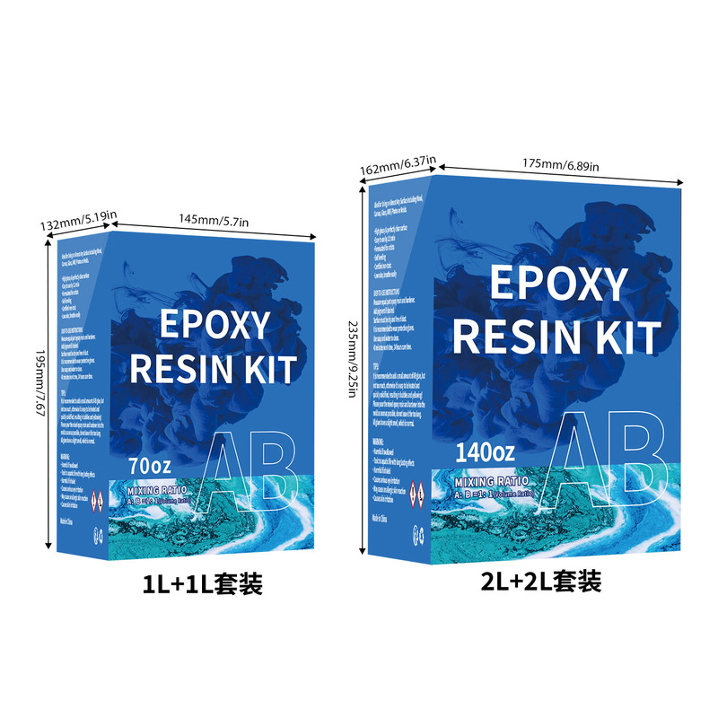 工場直販クロスボーダー1:1高透明性耐黄変クリスタル接着剤DIYジュエリーエポキシ樹脂ab接着剤リバーテーブルセット|undefined