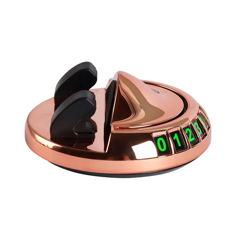 Nueva placa de estacionamiento montada en automóviles soporte de navegación de teléfono móvil 360 grados de rotación consola central especial adornos multifuncionales para automóviles