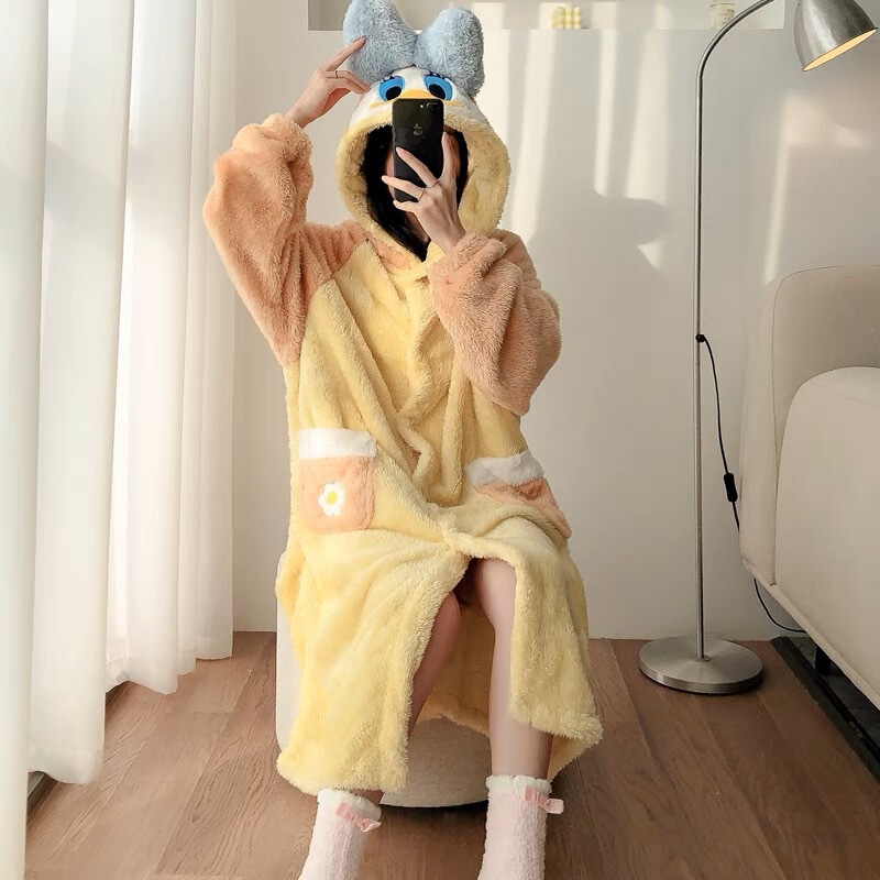 パジャマの女性秋冬の珊瑚の絨毯が可愛いです。|undefined