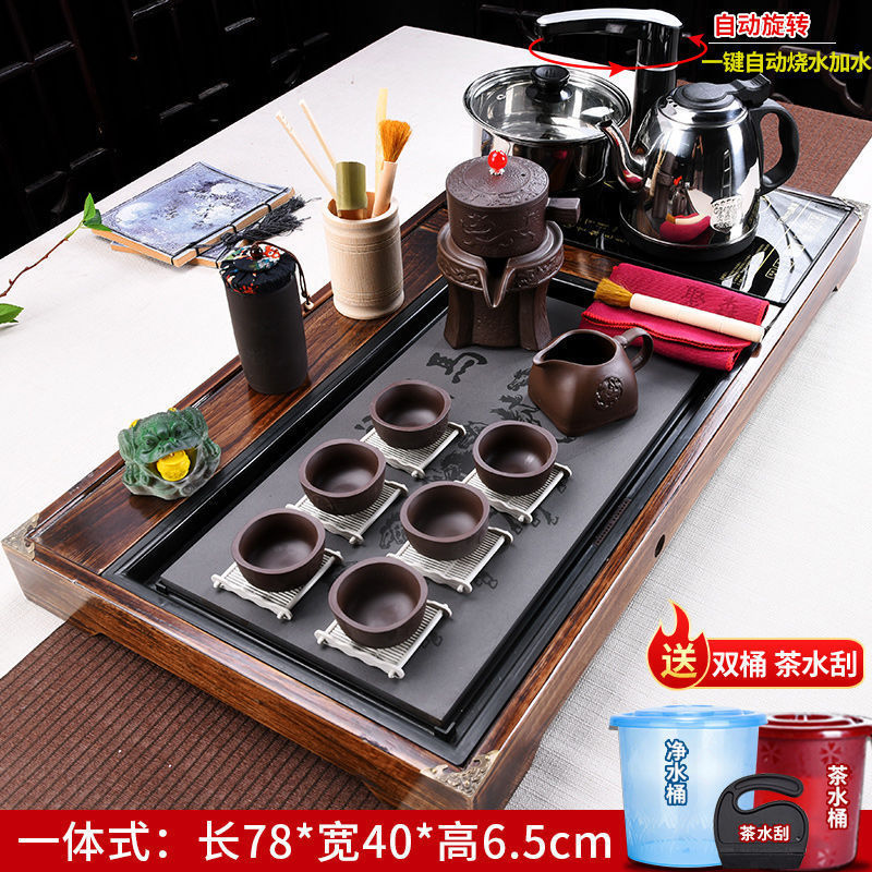 장작불을 태워 즉시 성공하는 게으른 차 세트(반자동 버킷 배달)