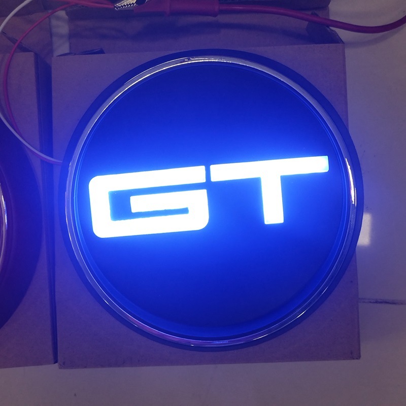 Gt Luminous Tail Emblem Suitable for Mustang Gt Modified Tail Emblem Led Luminous Decorative Emblem Non-Destructive Installation