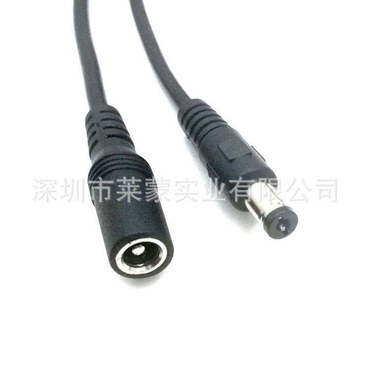 工厂直供2米3米 DC5.5*2.1mm 公头母头DC插头延长线电源线公母线