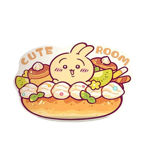 Cartoon Chika Wa floor mat, bathroom anti-slip quick-drying floor mat, entrance door mat, toilet door mat, absorbent floor mat